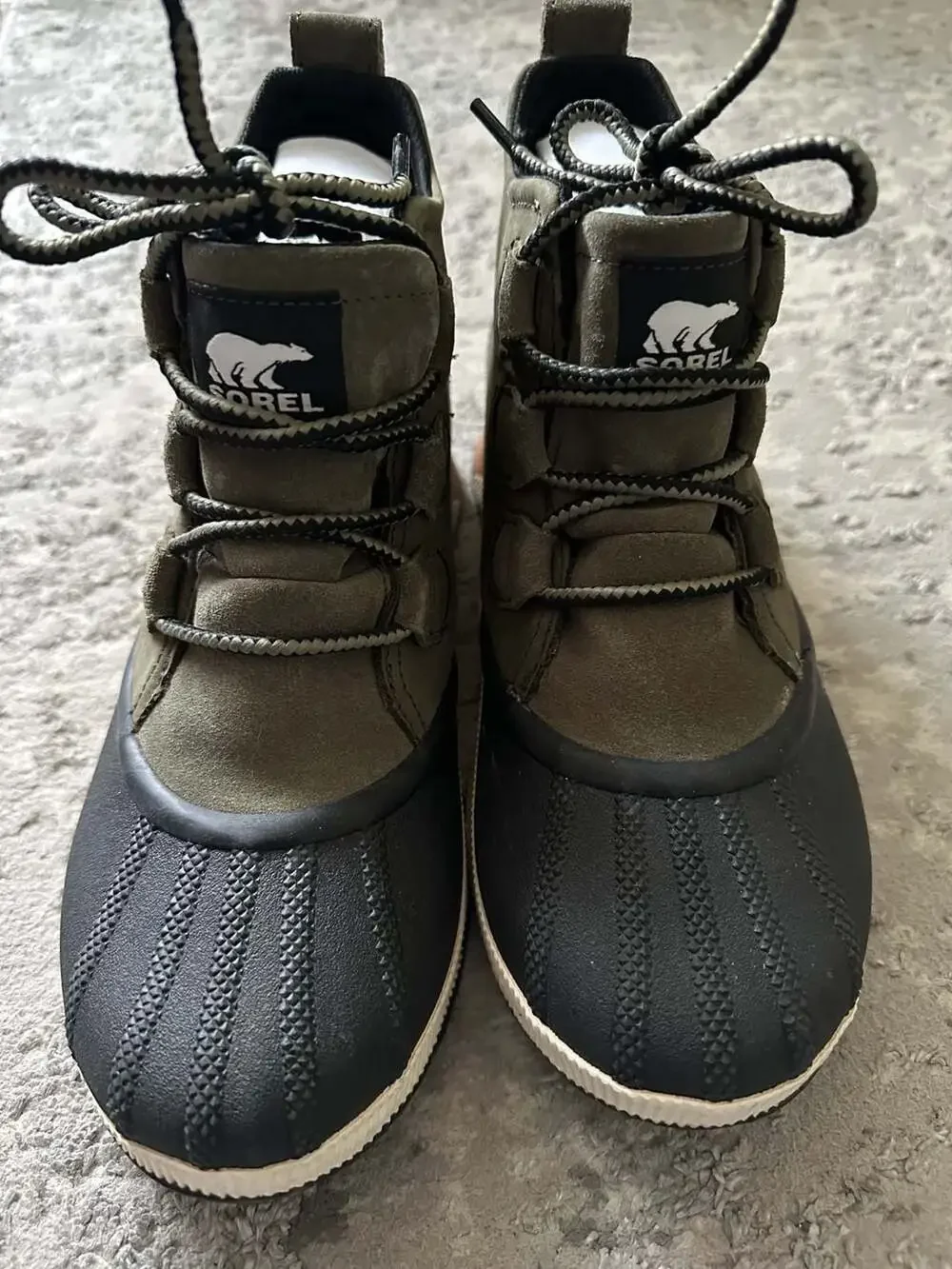 Sorel Out N About IV Waterproof Boot Green Black Women's Size 9.5